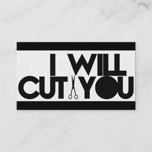 名刺を切ってやろう 名刺 (正面)