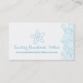 名刺を可能にするビーチのヒトデの特性 名刺 (正面)