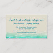 名刺を可能にするビーチの沿岸特性 名刺 (裏面)