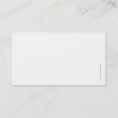 名刺を呼ぶ青い花/ コーリングカード (裏面)