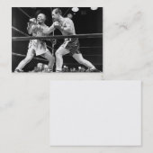 名刺を囲むヴィンテージ 名刺 (正面/裏面)