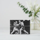 名刺を囲むヴィンテージ 名刺 (スタンド正面)