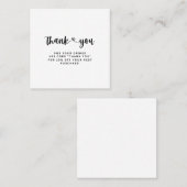 名刺を差し込んでくださり、ありがとうございます スクエア名刺 (正面/裏面)