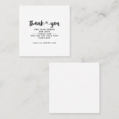 名刺を差し込んでくださり、ありがとうございます スクエア名刺 (正面/裏面)