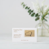 名刺を引く愛ハート 名刺 (スタンド正面)