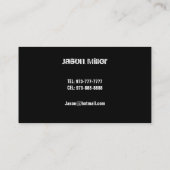 名刺を強く引くこと 名刺 (裏面)