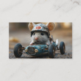 名刺を持って車の行く コーリングカード