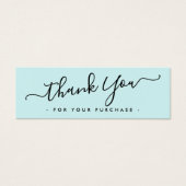 名刺を挿入したアクア感謝していブルーのビジネスロゴ (正面)