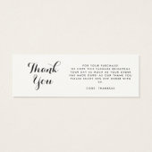 名刺を挿入する感謝していQRコード (裏面)