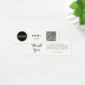 名刺を挿入する感謝していQRコード (デスク)