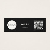 名刺を挿入する感謝していQRコード (正面)