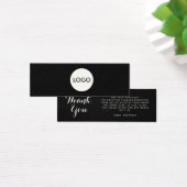 名刺を挿感謝してい入するビジネスロゴ (デスク)
