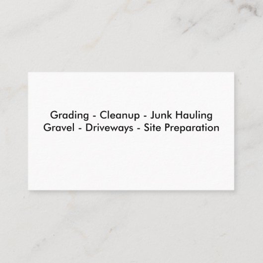 名刺を掘り、強く引きます 名刺 (裏面)