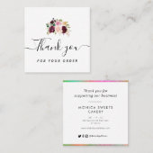 名刺を書いてくれてありがとう スクエア名刺 (正面/裏面)