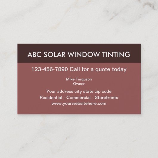 名刺を染める窓 名刺 (正面)