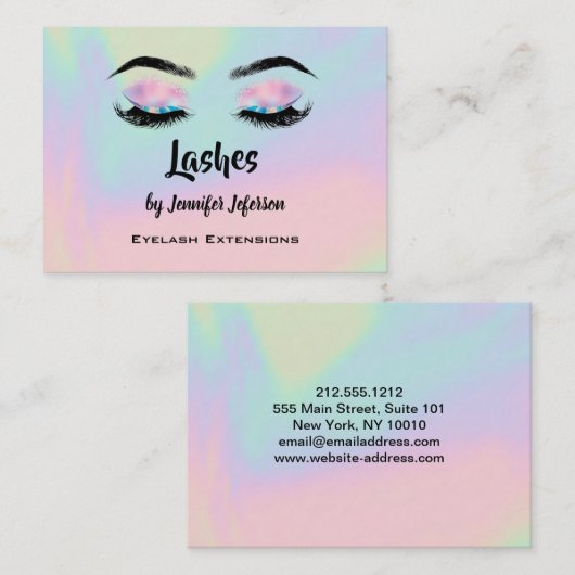 名刺を点滅 名刺 (正面/裏面)