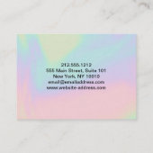 名刺を点滅 名刺 (裏面)