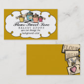 名刺を焼くカスタムな色の台所小さなかん 名刺 (正面/裏面)