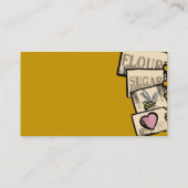 名刺を焼くカスタムな色の台所小さなかん 名刺 (裏面)