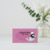 名刺を焼くカスタムな色の天使ケーキのパン屋 名刺 (スタンド正面)