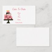 名刺を発注するケーキ 名刺 (正面/裏面)