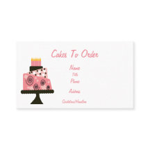 名刺を発注するケーキ