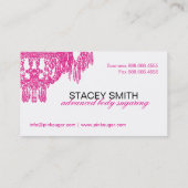 名刺を砂糖で甘くしている体 名刺 (裏面)