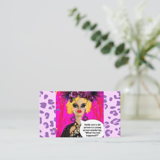 名刺を編集して、自分の情報ビジネスに合わせる 名刺 (スタンド正面)