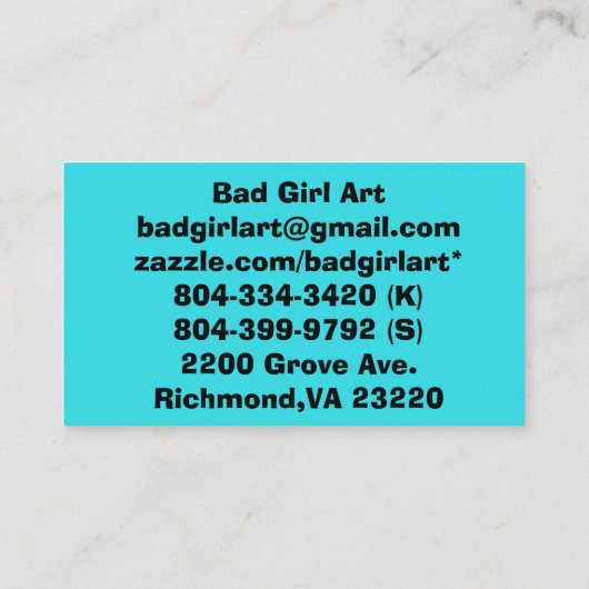 名刺を編集して、自分の情報ビジネスに合わせる 名刺 (裏面)