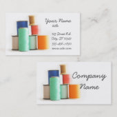 名刺を縫うか、または合わせます 名刺 (正面/裏面)