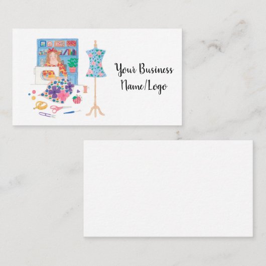 「」名刺を縫うことを愛して下さい 名刺 (正面/裏面)