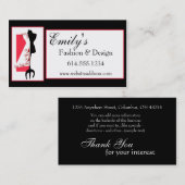 名刺を縫うドレスメーカー#2 D2のファッション 名刺 (正面/裏面)