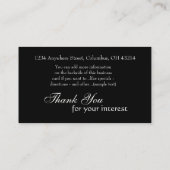 名刺を縫うドレスメーカー#2 D2のファッション 名刺 (裏面)