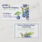 名刺を缶詰にするブルーベリーのパン屋パイ 名刺 (正面/裏面)