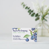 名刺を缶詰にするブルーベリーのパン屋パイ 名刺 (スタンド正面)