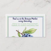 名刺を缶詰にするブルーベリーのパン屋パイ 名刺 (裏面)