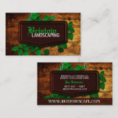 名刺を美化する木及び葉 名刺 (正面/裏面)