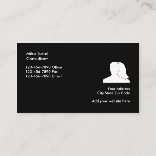 名刺を職員を置くオフィス 名刺 (裏面)