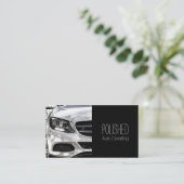 名刺を自動詳細化する自動車サービス 名刺 (スタンド正面)