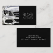 名刺を自動詳細化する自動車サービス 名刺 (正面/裏面)