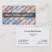 名刺を舗装する煉瓦 名刺 (正面/裏面)