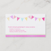 名刺を計画しているバントのパーティーのイベント 名刺 (裏面)