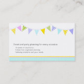 名刺を計画しているバントのパーティーのイベント 名刺 (裏面)