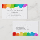 名刺を計画している芸術のパーティーのイベント 名刺 (正面/裏面)