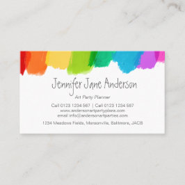 名刺を計画している芸術のパーティーのイベント 名刺