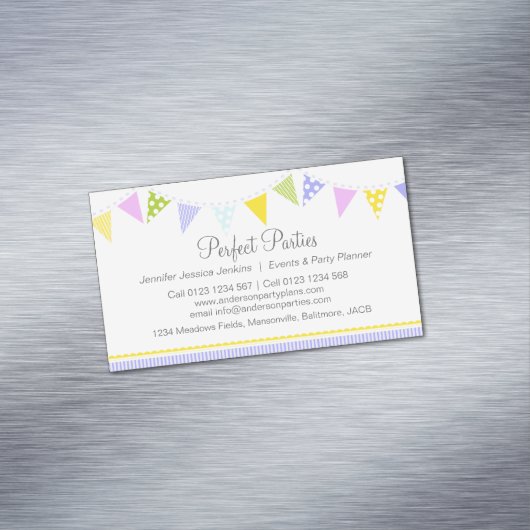 名刺を計画するバントのパーティーのイベント マグネット名刺 (インサイチュ)