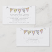 名刺を計画するバントの描かれたパーティーのイベント 名刺 (正面/裏面)