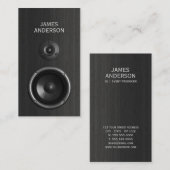 名刺を計画する音楽スピーカーDJのイベント 名刺 (正面/裏面)