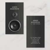 名刺を計画する音楽スピーカーDJのイベント 名刺 (正面/裏面)