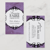 名刺を設計している上品なインテリア 名刺 (正面/裏面)